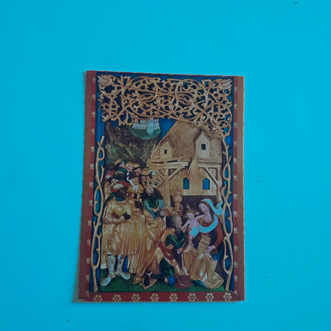AK Anbetung der Weisen vom Flügelaltar der Schloßkapelle St. Lambrecht.