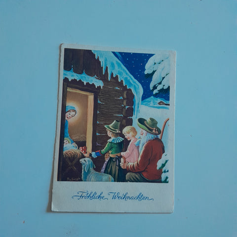 AK Anbetung. Fröhliche Weihnachten.