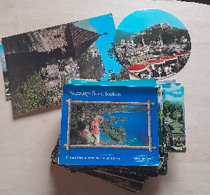 Konvolut 100 Ansichtskarten Salzburg. Bunt Großformat.