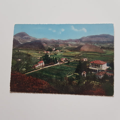 AK Colli Euganei Luvigliano di Torreglia. Panorama col palazzo dei Vescovi di Padova.