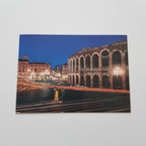 AK Verona. Notturno di Piazza Bra con Arena.