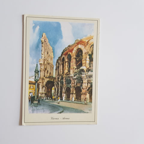 AK Verona. Arena. (acquarello di Aldo Raimondi)