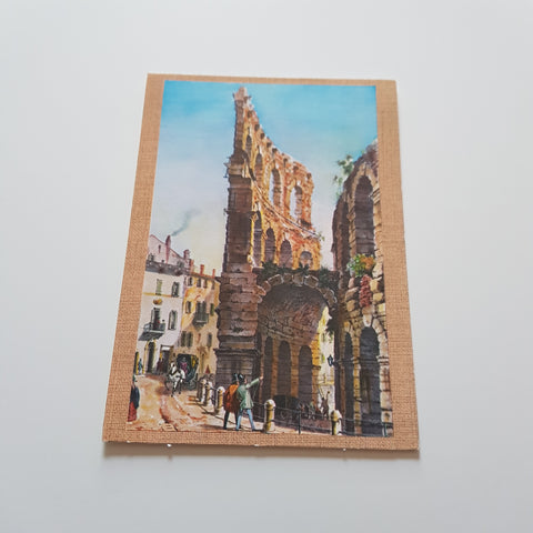 AK Verona. Veduta di Verona del '700.