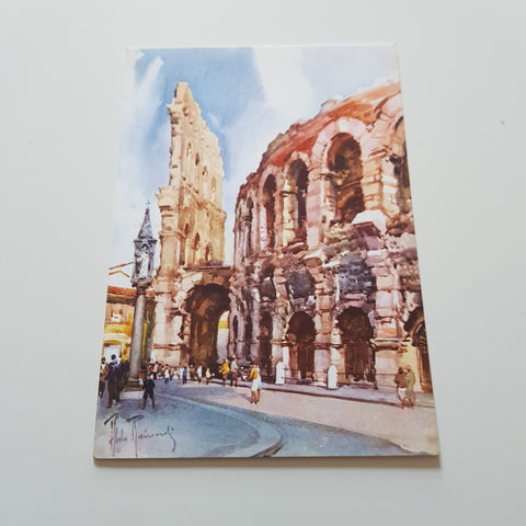 AK Verona. Arena. (Acquarello di Aldo Raimondi)
