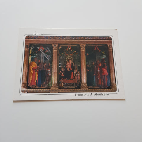 AK Verona Chiesa di S. Zeno. Trittico di A. Mantegna.