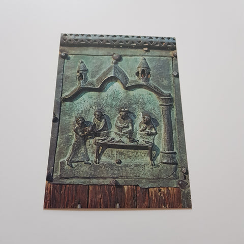 AK Verona Chiesa di S. Zeno. Porta bronzea. Il banchetto di Erodiade.