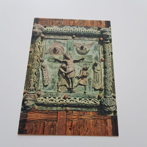 AK Verona Chiesa di S. Zeno. Porta Bronzea di S. Zeno. Deposizione della Croce.