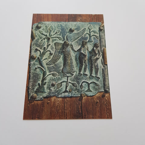 AK Verona Chiesa di S. Zeno. Porta Bronzea di S. Zeno. Adamo ed Eva cacciati dal Paradiso.