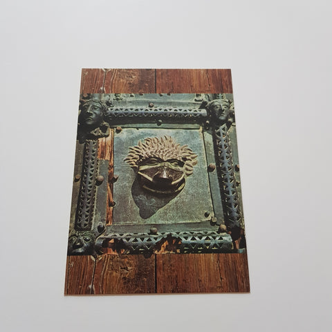 AK Verona Chiesa di S. Zeno. Porta Bronzea di S. Zeno. Mascherone.