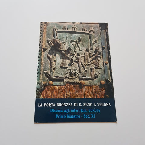 AK Verona Chiesa di S. Zeno. Porta Bronzea di S. Zeno. Discesa agli inferi.