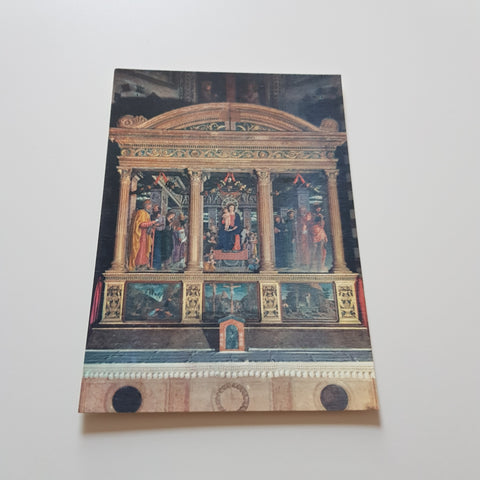 AK Verona. Basilica di S. Zeno. Trittico di Andrea Mantegna.