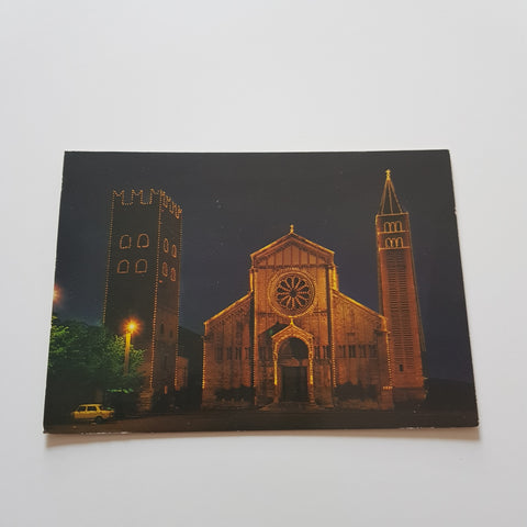 AK Verona. Chiesa di S. Zeno. Notturno.