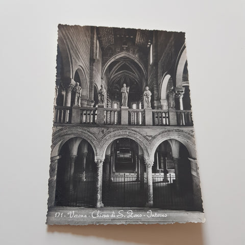 AK Verona. Chiesa di S. Zeno. Interno.