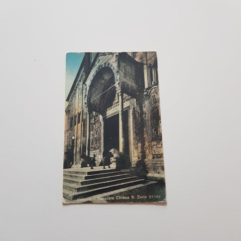 AK Verona. Facciata Chiesa S. Zeno.