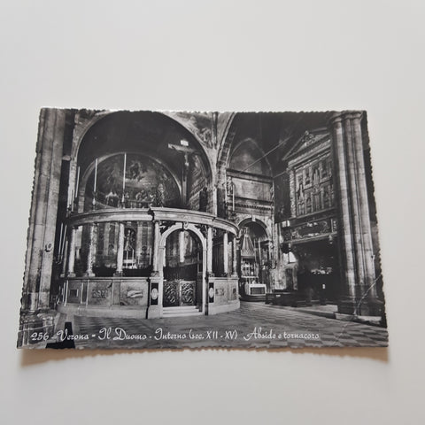 AK Verona Il Duomo Interno. Abside e tornacoro.