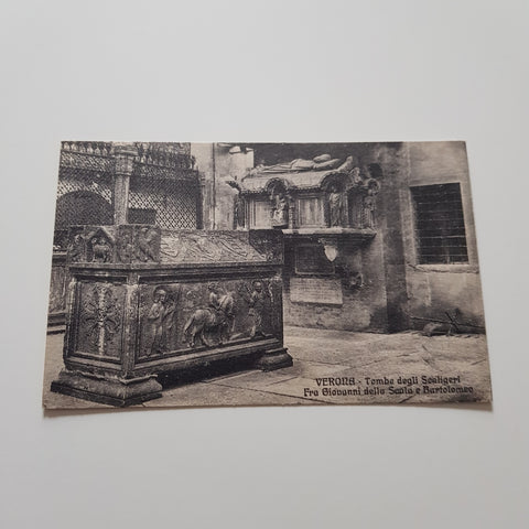 AK Verona. Tombe degli Scaligeri Fra Giovanni della Scala e Bartolomeo.