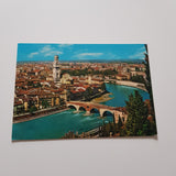AK Verona. Panorama con Ponte Pietra.