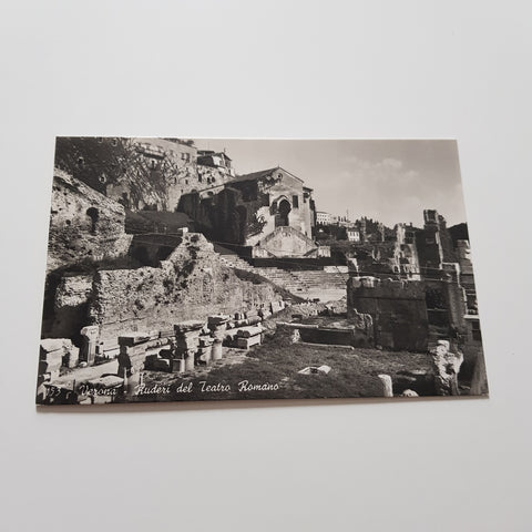 AK Verona Ruderi del Teatro Romano. (1943)