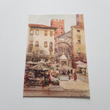 AK Verona. Piazza Erbe. (Da Acquarello di G. Zancolli.)