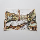 AK Verona. Piazza Erbe. (Acquarello di Aldo Raimondi)