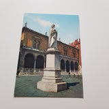 AK Verona. Piazza dei Signori Monumento a Dante.