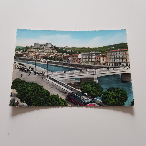 AK Verona. Ponte nuovo e Castel S. Pietro.