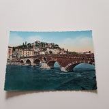 AK Verona. Ponte della Pietra e Castel S. Pietro.