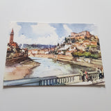 AK Verona. Castel San Pietro dal Ponte Nuovo. (Acquarello di Aldo Raimondi)