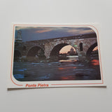 AK Verona. Ponte Pietra. Chiesa S. Giorgio. Tramonto.