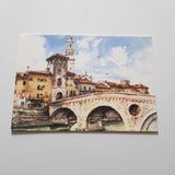 AK Verona. Ponte Pietra. Acquarello di Aldo Raimondi.