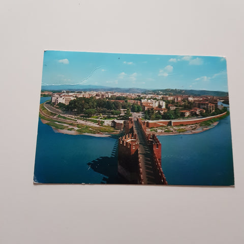 AK Verona Panorama dal Castello Scaligero.