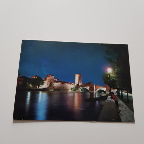 AK Verona Castelvecchio Notturno.