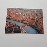 AK Verona Veduta aerea dell'Adige con Castelvecchio.