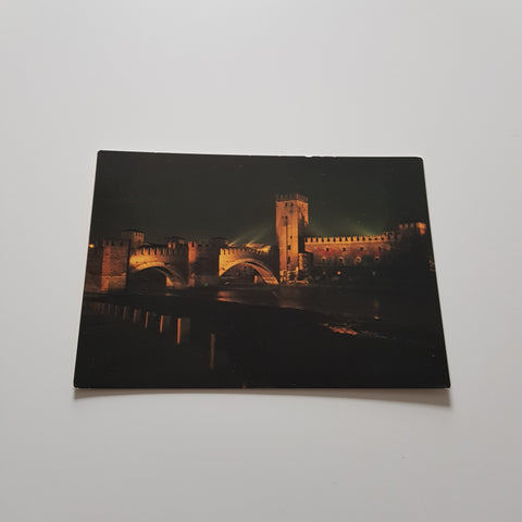 AK Verona Ponte e castello Scaligero Notturno.