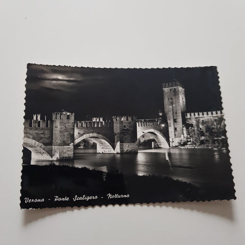 AK Verona Ponte Scaligero Notturno.
