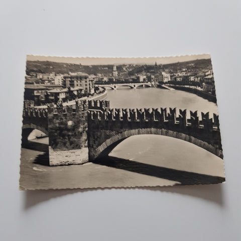 AK Verona Ponte Scaligero Panorama.