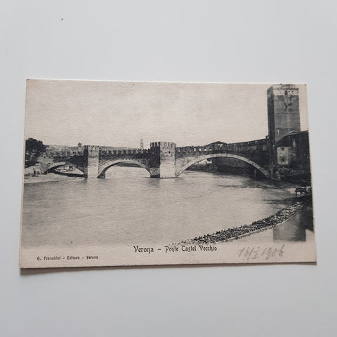 AK Verona. Ponte Castel Vecchio.