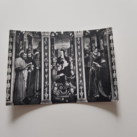 AK Verona. Chiesa di S. Bernardino. Trittico di F. Benaglio.