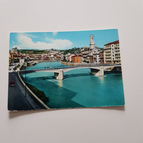 AK Verona - Ponte Garibaldi.