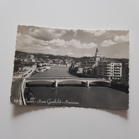 AK Verona - Ponte Garibaldi e Panorama.