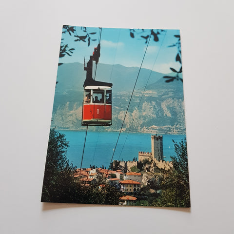 AK Malcesine. Lago di Garda. Funivie del Monte Baldo.