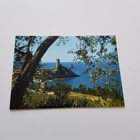AK Malcesine. Lago di Garda. Il castello. Scorcio panoramico.