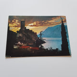 AK Malcesine. Lago di Garda. Il castello al tramonto.
