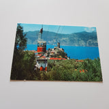 AK Malcesine. Lago di Garda. Il Castello Scaligero Partenza funivia per Monte Baldo.