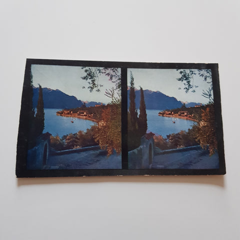 Stereo-Karte Malcesine bei Sonnenuntergang.