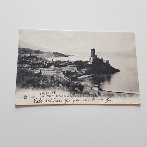AK Malcesine. Il Castello di Barbarossa. Lago di Garda.