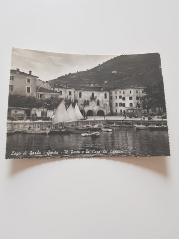 AK Garda. Lago di Garda. Il Porto e la Casa dei Capitani.