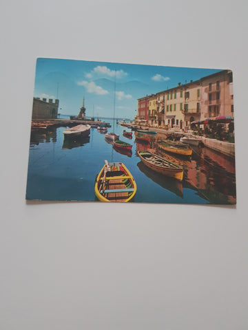 AK Lazise. Lago di Garda. Barche nel Porto.