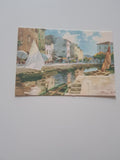 AK Lazise. Lago di Garda. Il Porto. (Aquarello di U. Marotto)