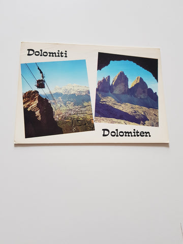 AK Cortina d'Ampezzo. Tre Cime Lavaredo. Funivia Pocol.